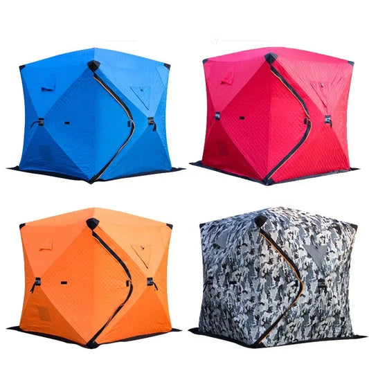 1.8X1.8M 3-4 Persons Pop up Winter Fishing Tent Shelter Keep GlowCart