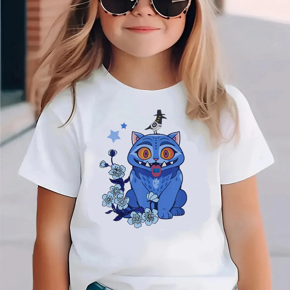 Kpop Demon Hunters Children's Clothing Short Sleeve T-shirt Cute Kpop Demon Hunters T Shirt Harajuku Tshirt for Boys Girls GlowCart