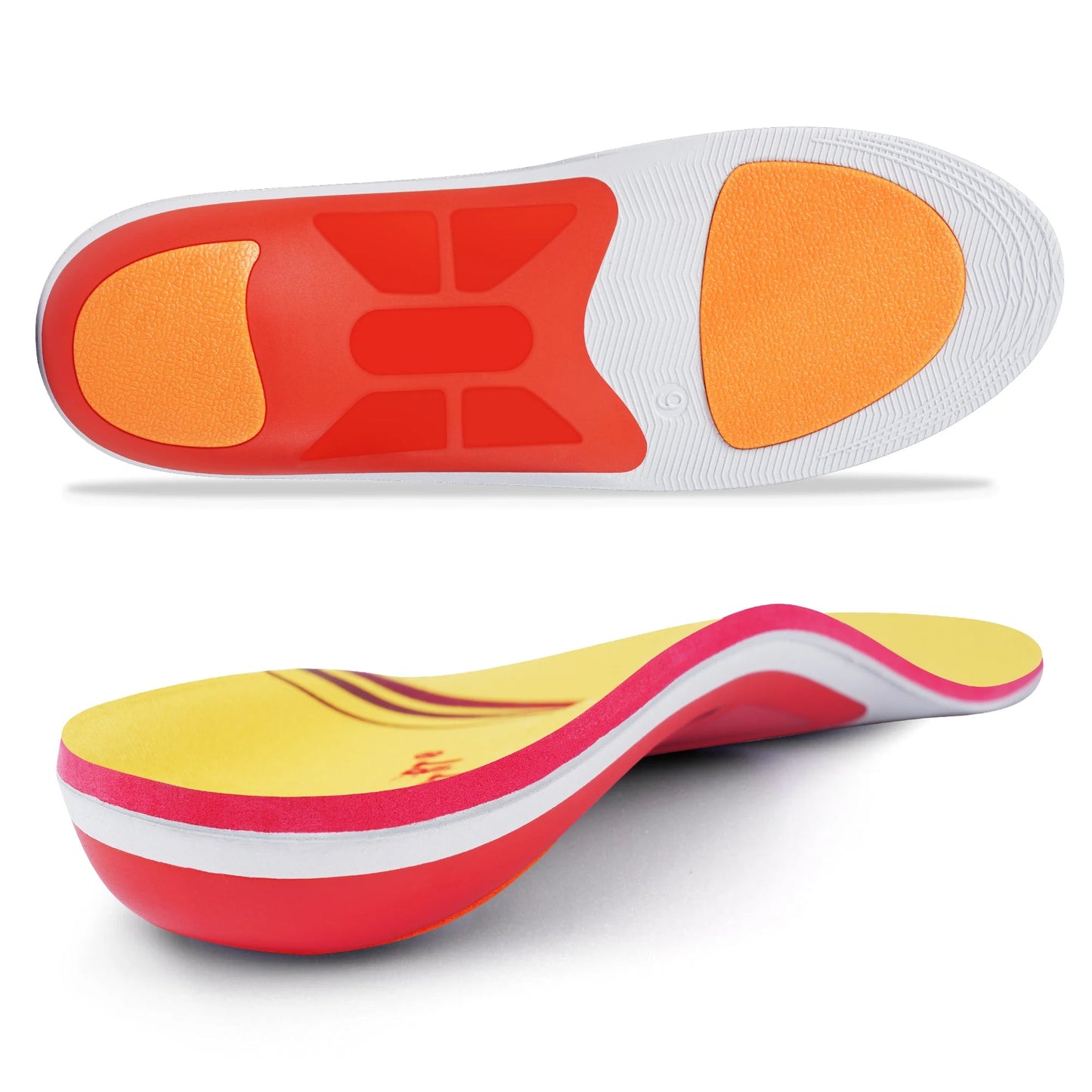 Arch Heavy Support Pain Relief Orthotics  Flat Foot Heel Pads Plantar Fasciitis Work Boots Insole Inserts for Men and Wome GlowCart