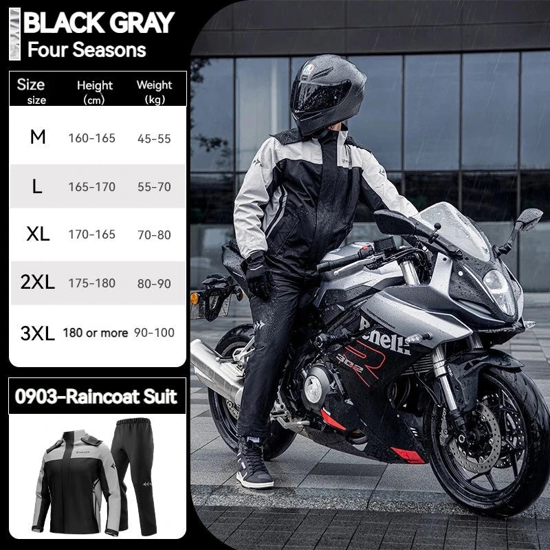 SULAITE Motorcycle Raincoat Suits Men Waterproof Rain Gear GlowCart