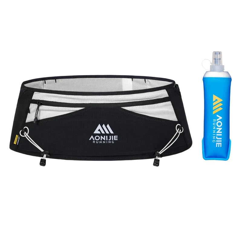 AONIJIE W8141 Running Belt Bag Outdoor Breathable Lightweight Woman Man Waist Pack with 500ml Water Bottle Soft Flask GlowCart