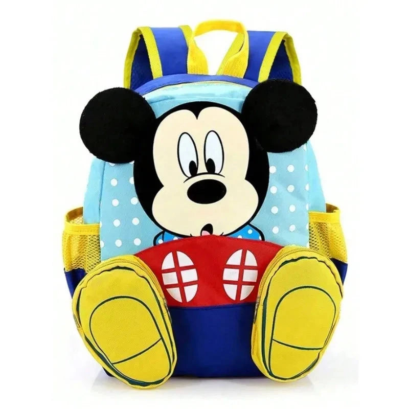 MINISO New Cute Mickey Mouse Cartoon Backpack Burden-Reducing Spine Protector Student Bag Cross-border Versatile School Bag GlowCart