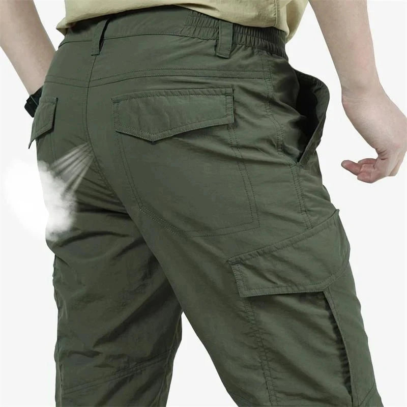 Men's Summer Tactical Cargo Pants Lightweight Casual GlowCart