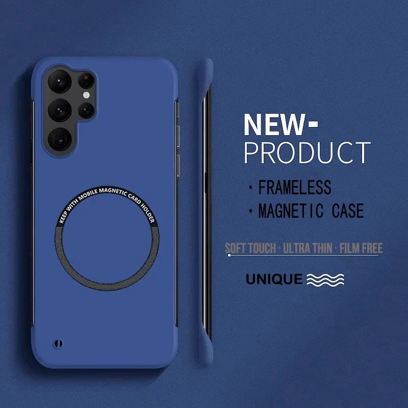 Ultra Thin Hard PC Magnetic Frameless Phone Case For Magsafe GlowCart