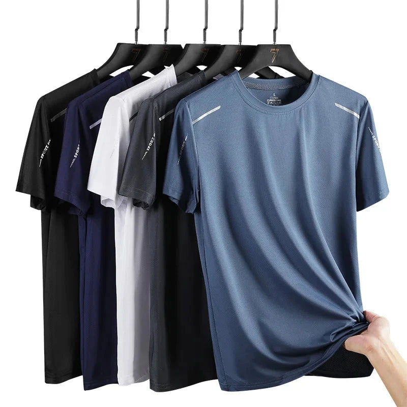 CHRLCK Men's Running Quick Drying T-shirts Breathable Hiking GlowCart