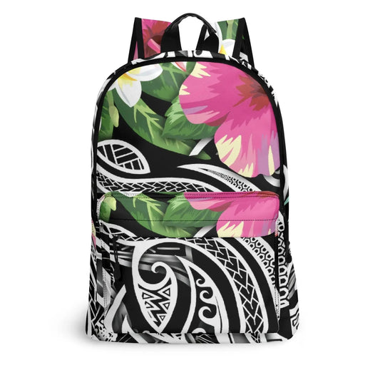 Flower Customization Travel Polynesian Hiking Men'S Backpack GlowCart