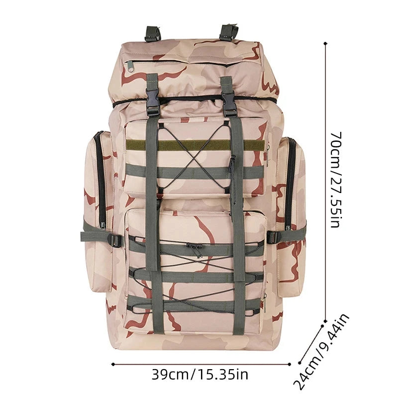 70L Tactical Climbing Backpack Large Capacity Sports GlowCart