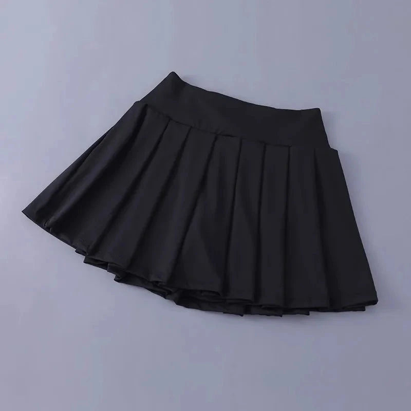 Women Tennis Pleated Skirt High Waisted Athletic Golf Skorts GlowCart
