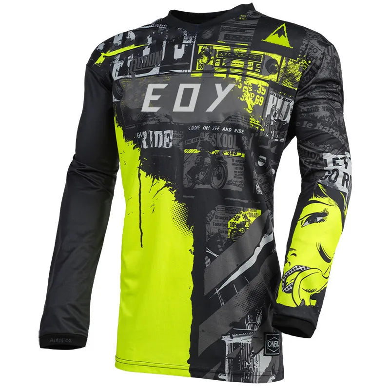 2024 Motocross Jersey Mtb Downhill Jeresy Cycling Mountain Bike DH Maillot Ciclismo Hombre Quick Dry Jersey eoyfox Jersey GlowCart