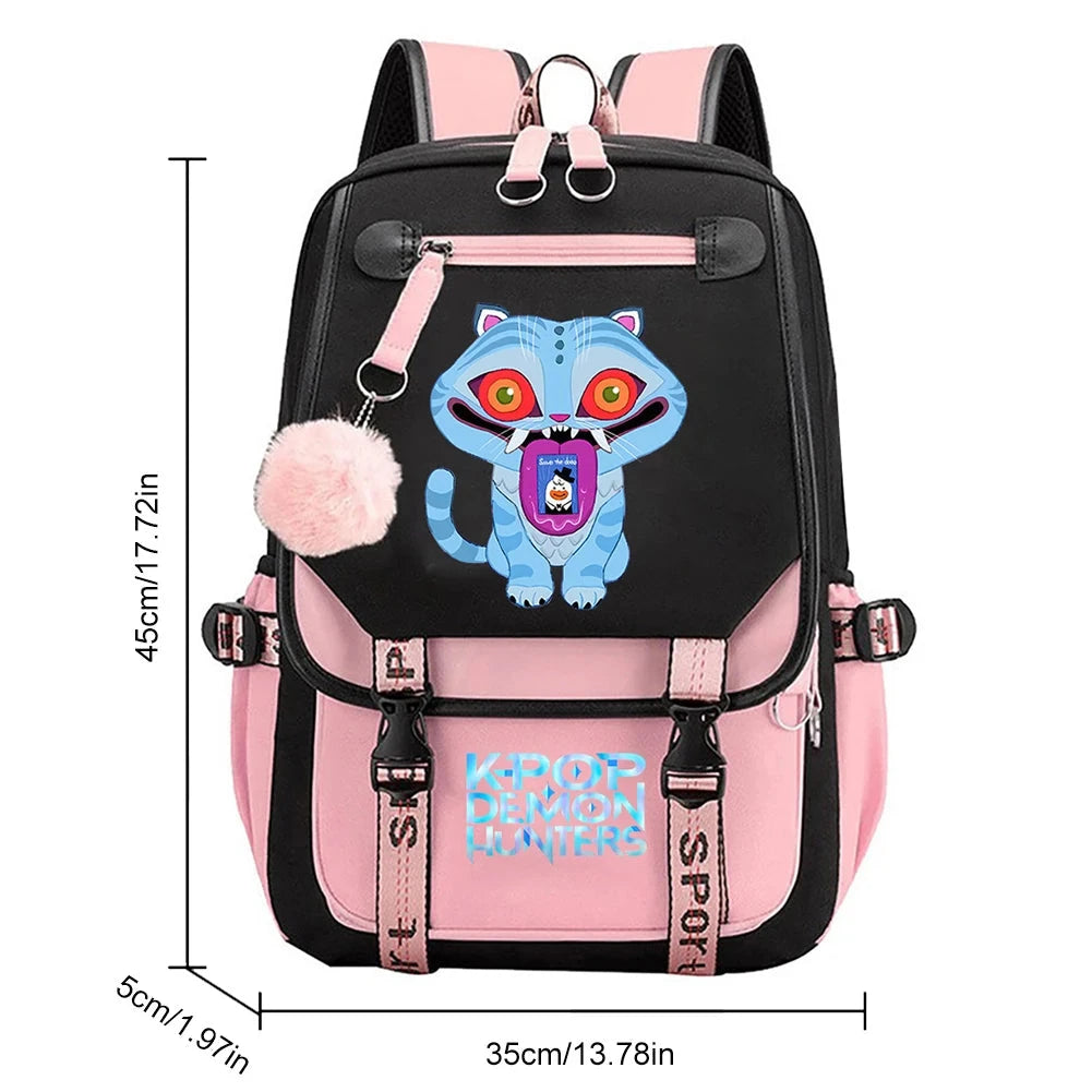 For KPop Demon Hunters Backpack Teenagers Daily Backpack GlowCart