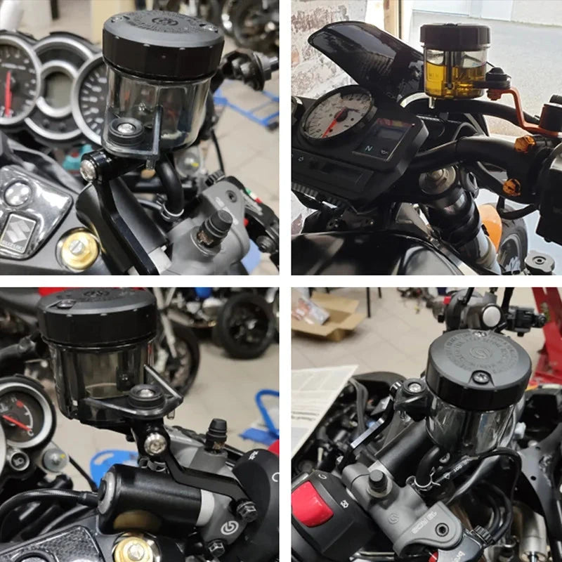 Universal Adelin Brake Fluid Reservoir Auto Bikes Motorcycle Scooter Oil Master Cylinder Foot Cup Dirt Bottle Accessories GlowCart