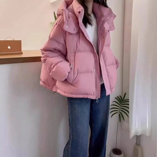 Down Cotton Coat for Women in Autumn and Winter Short 2025 GlowCart
