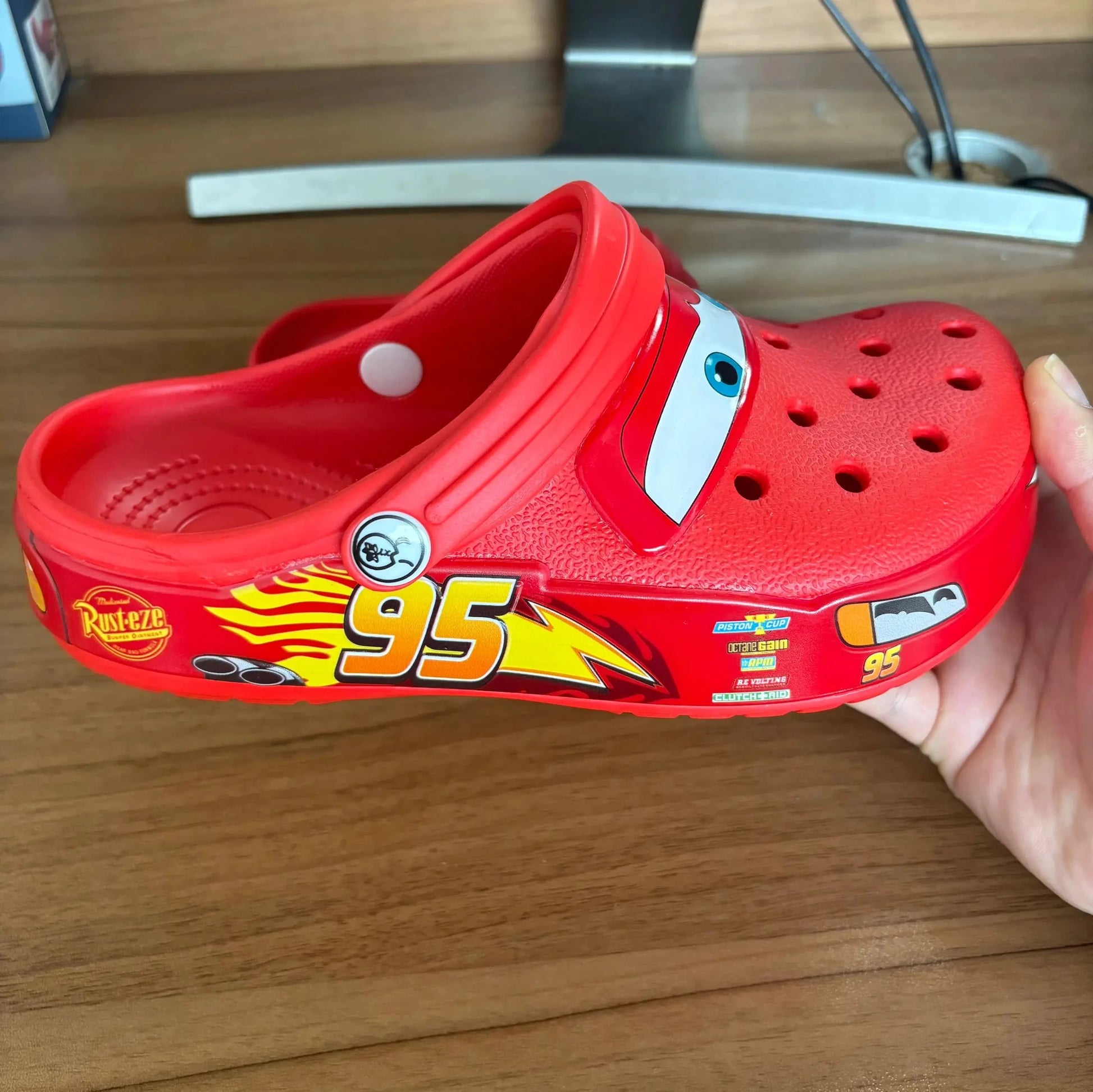 Disney New Lightning Mcqueen Pixar Cartoon Solid Waterproof GlowCart