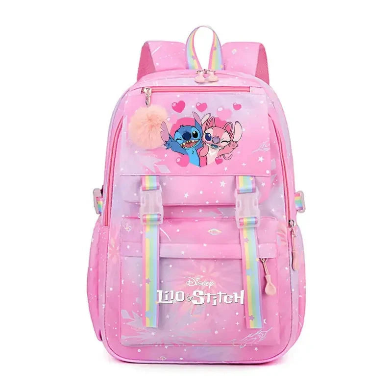Cartoon Lilo Stitch Printed Backpack Teenger Girl Boy Schoolbag Kawaii Student Children Schoolbag Laptop Bookbag Travel Bag GlowCart