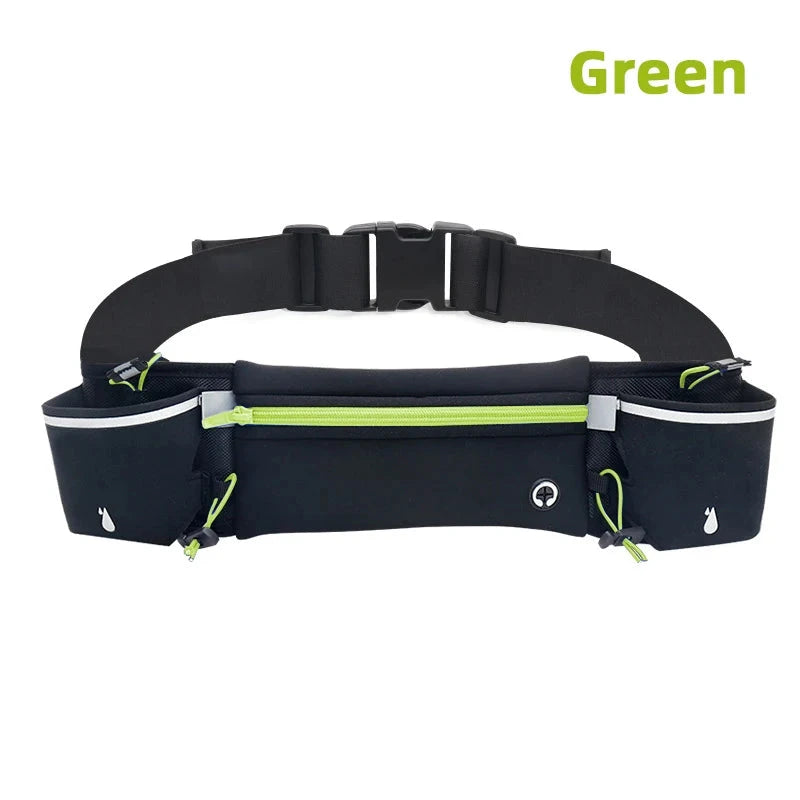Marathon Trail Running Waist Pack For Phone Water Bottle Sports Fanny Pack Fitness Dual Pocket Running Belt Waist Bag Men Women GlowCart