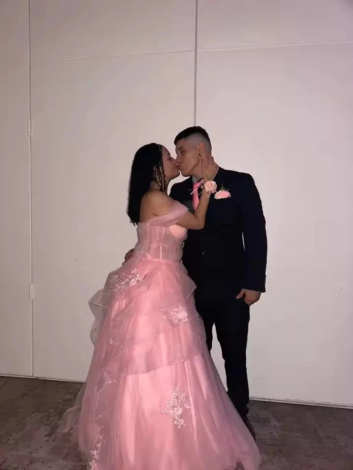 ROSES Sage Green Prom Dress Appliques Tulle Celebrity GlowCart