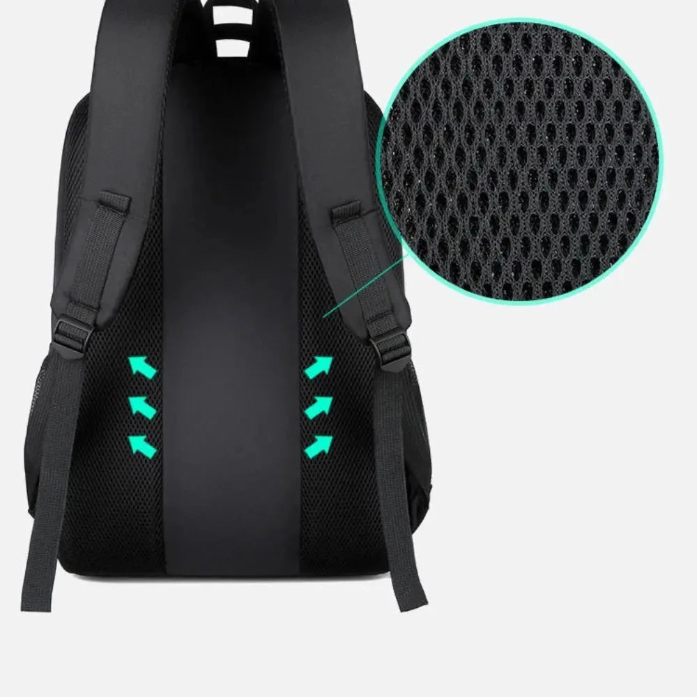 Trendy Oxford Backpack Waterproof Large Capacity Casual Bag GlowCart