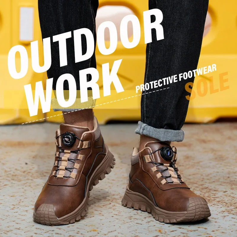 6KV Safety Shoes Fashionable Men's Insulated Are Waterproof  Puncture  Slip Resistant  Comfortable and Breathable GlowCart