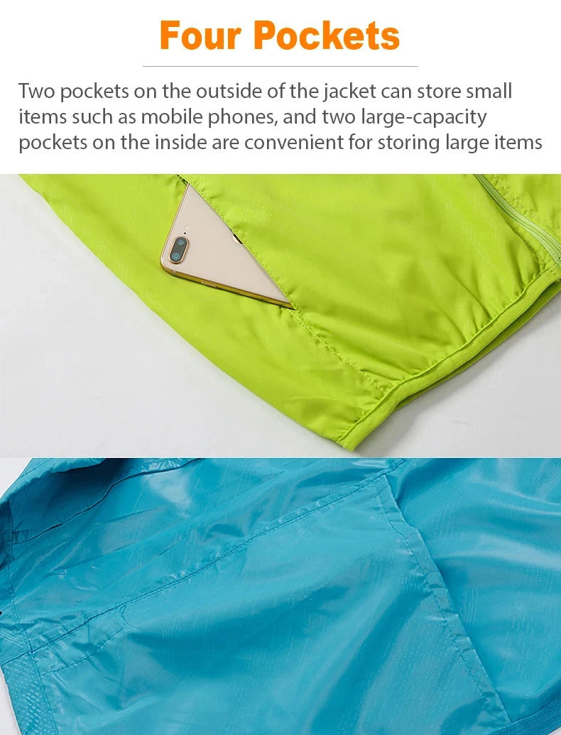 LNGXO Waterproof Hiking Jackets for Men and Women Sun GlowCart