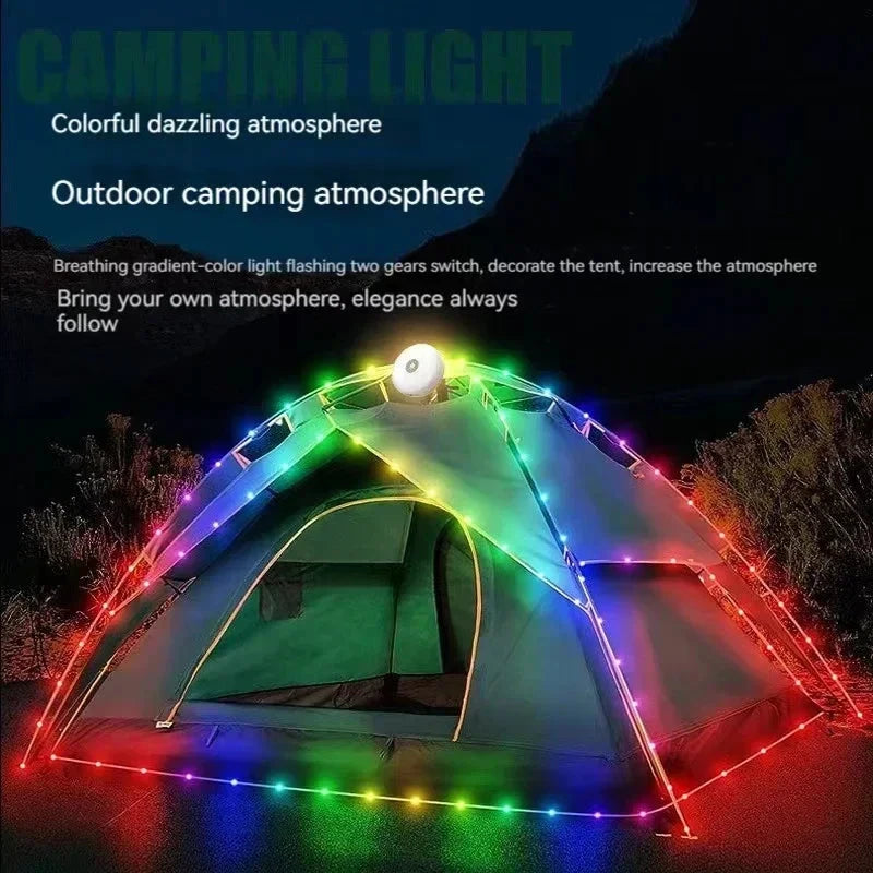 4in1 Camping Lamp Strip LED Atmosphere 10M Length Waterproof GlowCart