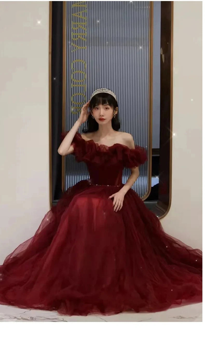 Women's Off Shoulder Sweat Dress, Girl's Dress, Princess, GlowCart