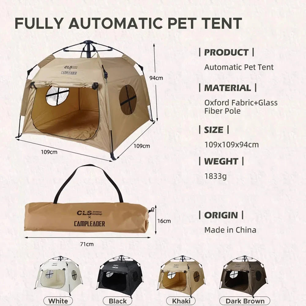 Portable Pet Tent Foldable Pet Playpen for Dogs and Cats GlowCart