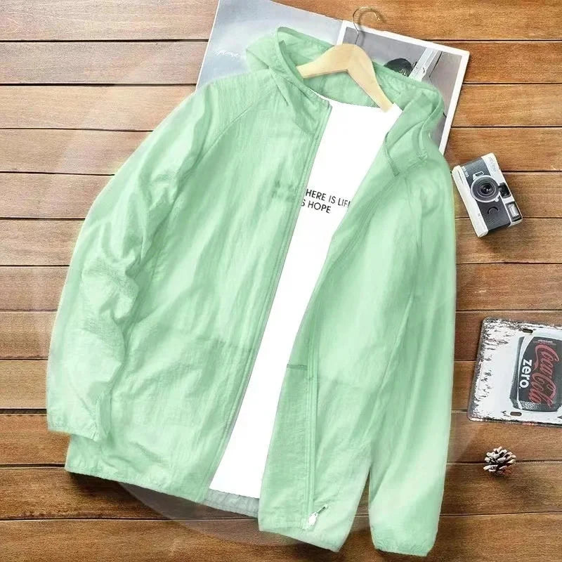 Camping Rain Jacket Men Women Waterproof Sun Protection GlowCart