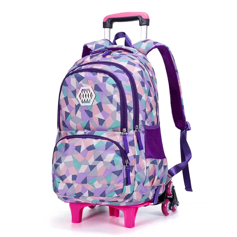 wheeled bags for girls kids Travel luggage Rolling School GlowCart