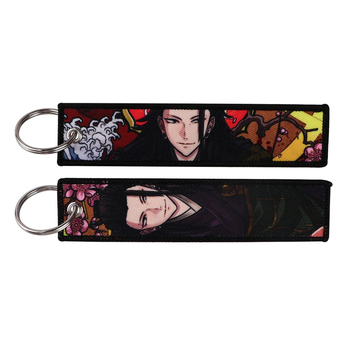 Classic Anime Cool Embroidery Key Fobs Key Tag Motorcycles GlowCart