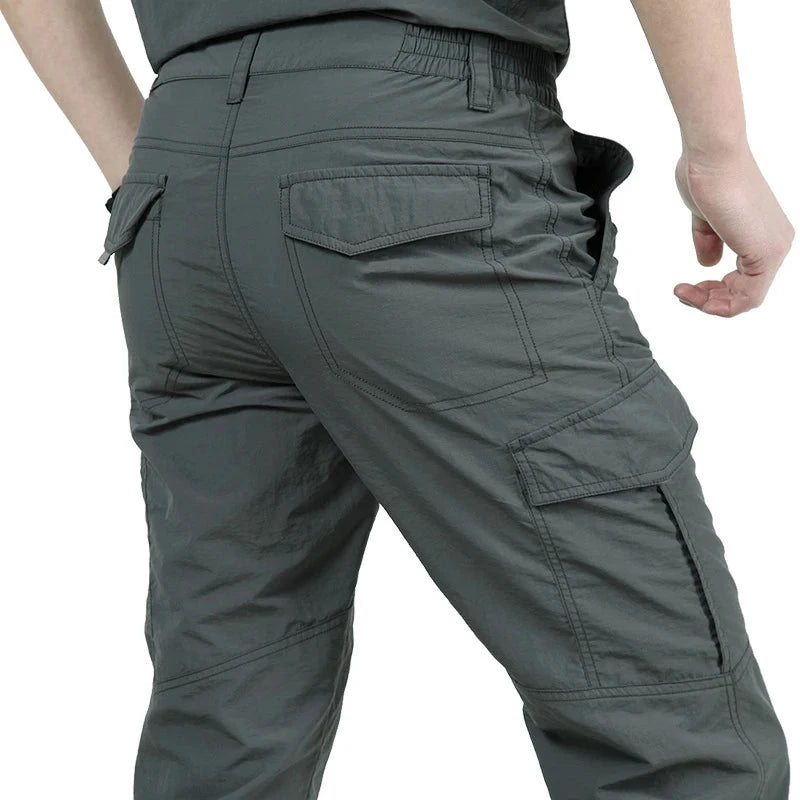 Men's Summer Tactical Cargo Pants Lightweight Casual GlowCart
