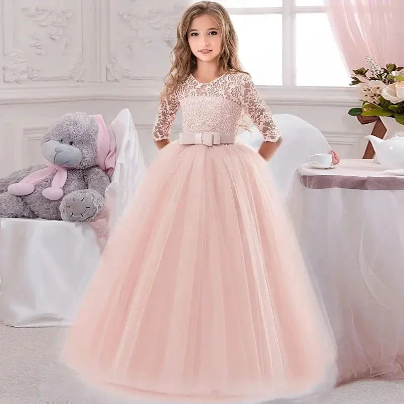 Children Princess Girls Party Wear Kids Christmas Dress Girl's Birthday Dress Baby Girl Wedding Banquet Clothes 3-14 years GlowCart
