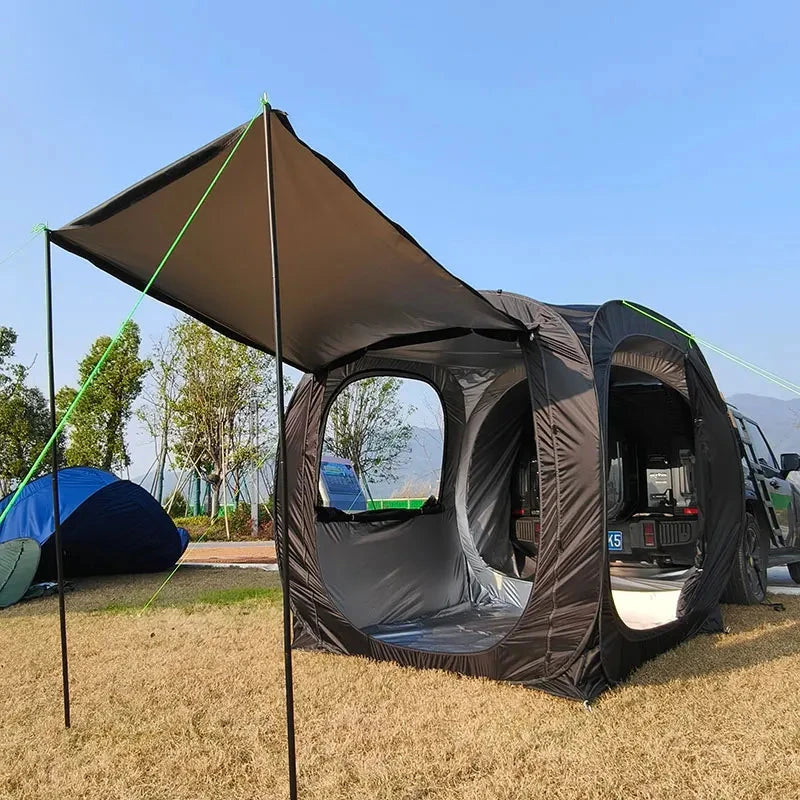 Pop-up SUV Car Camping Tent, 4-5 Person Family Outdoor Tent, GlowCart