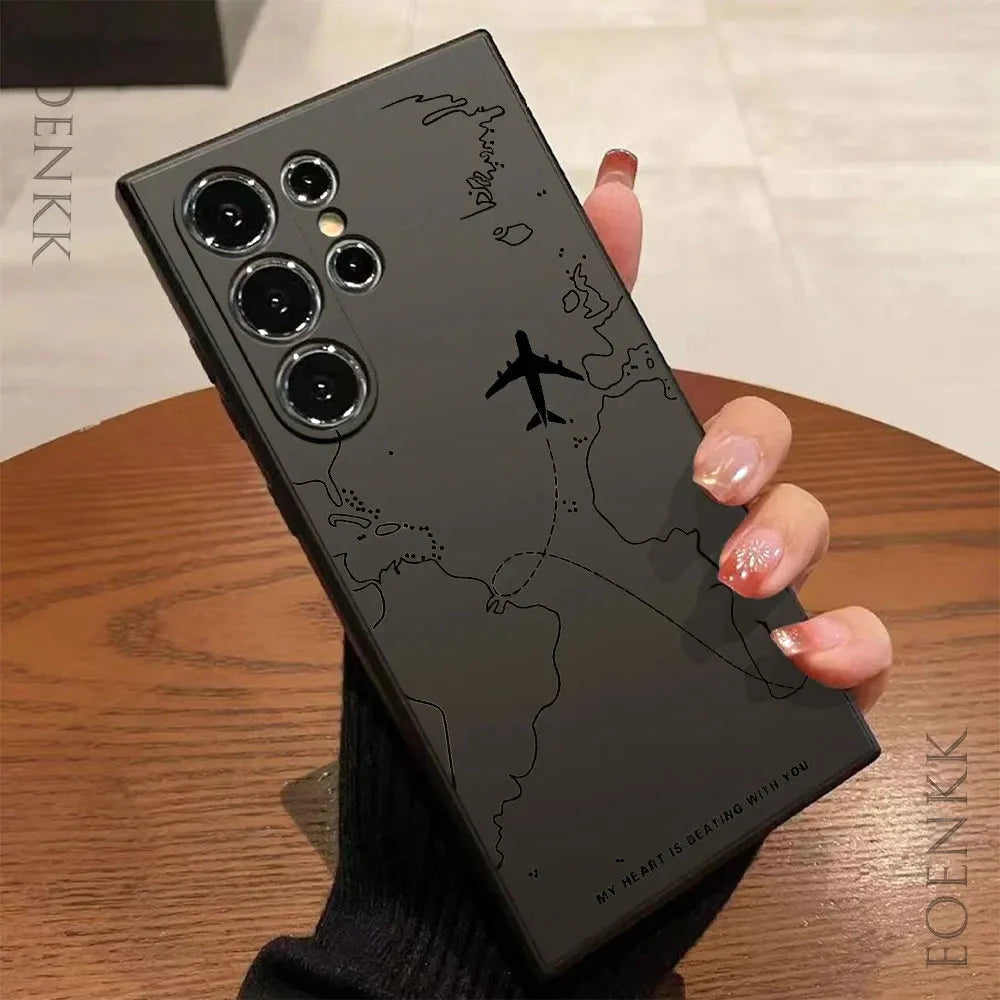 Silica gel Phone Case For Samsung Galaxy S25 S24 Ultra S23 GlowCart