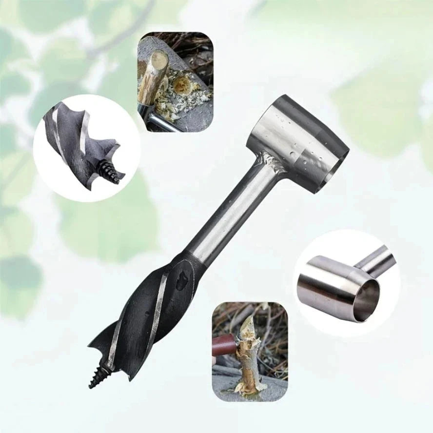 Auger Wrench Outdoor Survival Hand Drill Survival Gear Tool GlowCart