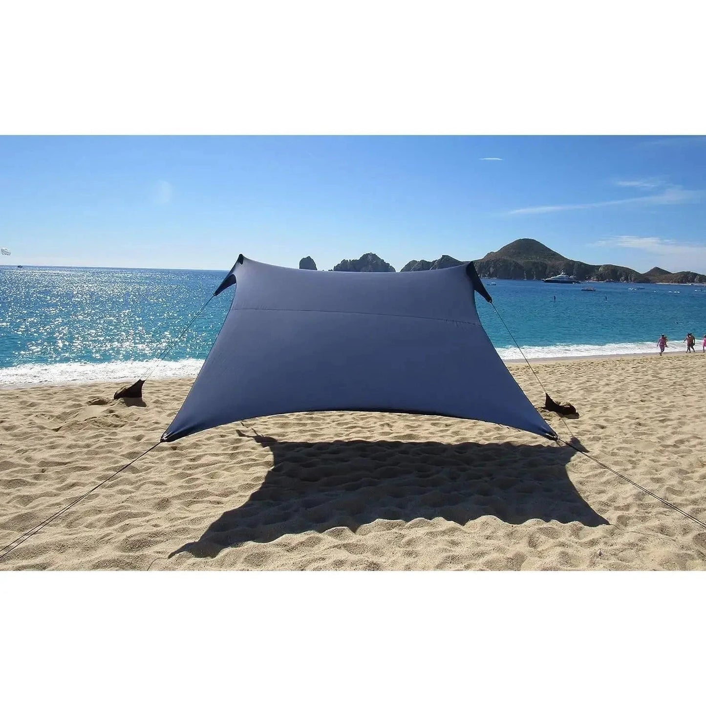 W_Tents Grande Beach Tent, 7ft Tall, 9 x 9ft, Reinforced GlowCart