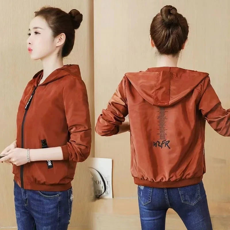 Women's Windbreaker Spring 2024 New Casual Thin Coat Women GlowCart