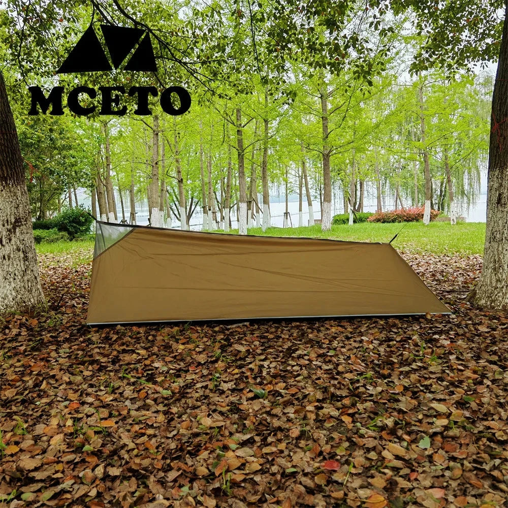 Poleless A-frame Tent Outdoor Ultralight Rodless Camping GlowCart