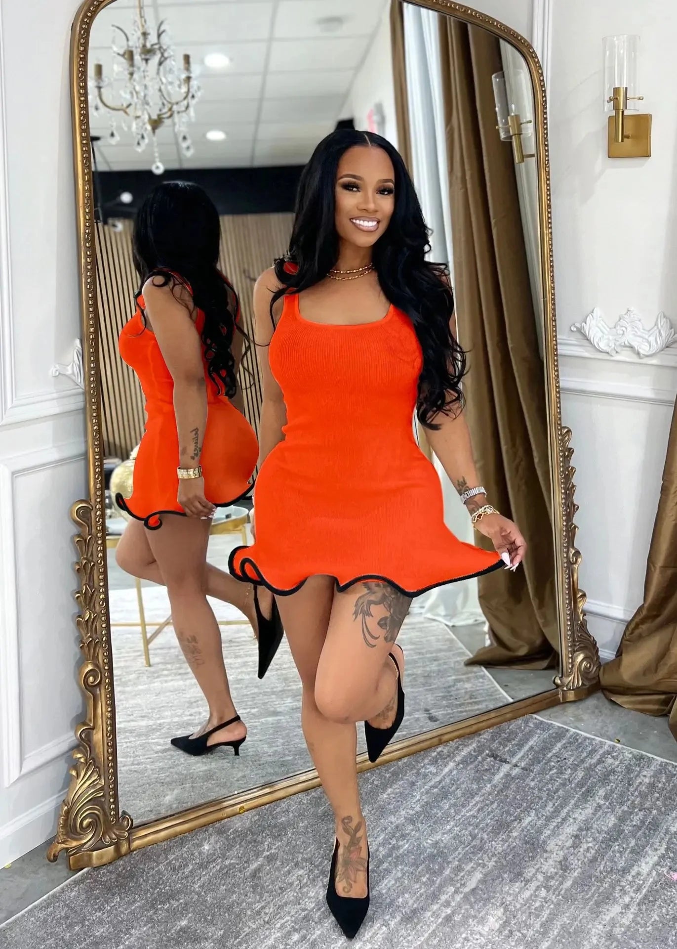 CM.YAYA Women Sleeveless O-neck Tank Mini Dress 2025 Summer GlowCart