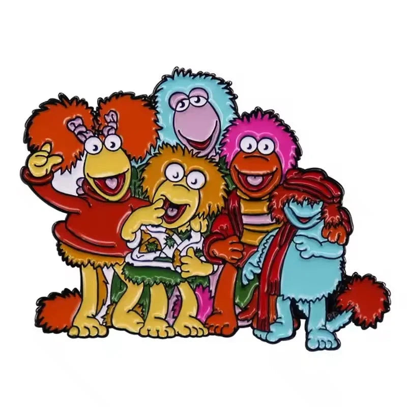 Comedy Movie Animal Enamel Pins Show Group Hug Cartoon GlowCart