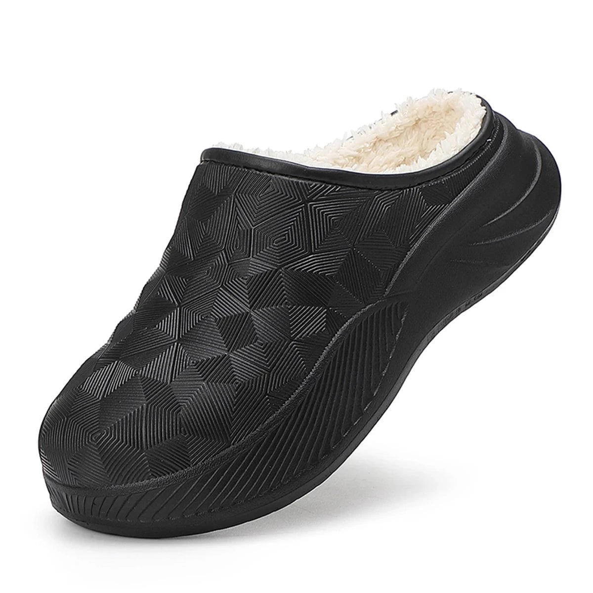 Thick Sole Home Indoor Outside Men And Women Couples waterproof Winter Household Warm Fluffy Slippers Plush Cotton Shoes Ladies GlowCart