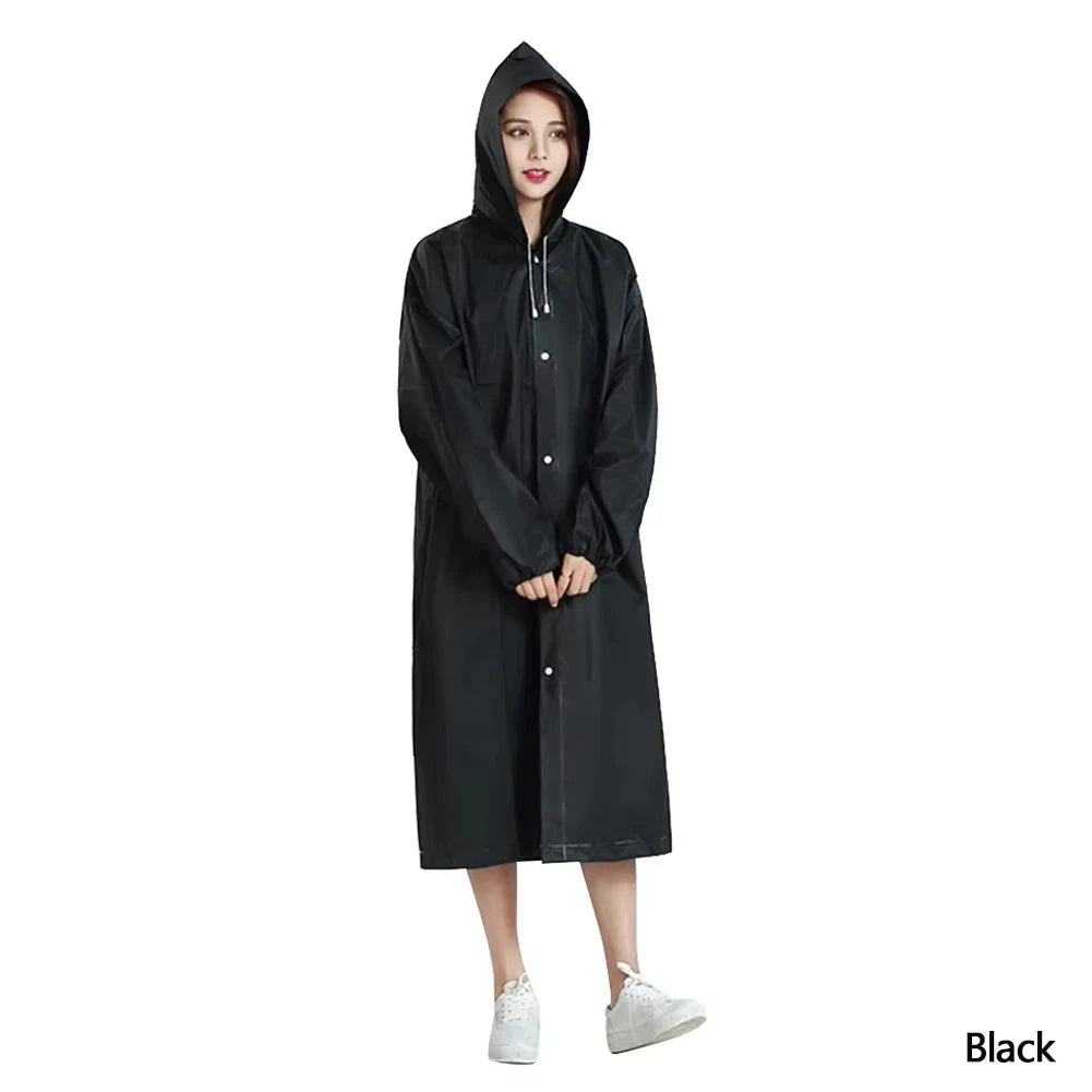 Waterproof Raincoat Outdoor Hiking Portable Adult Poncho GlowCart