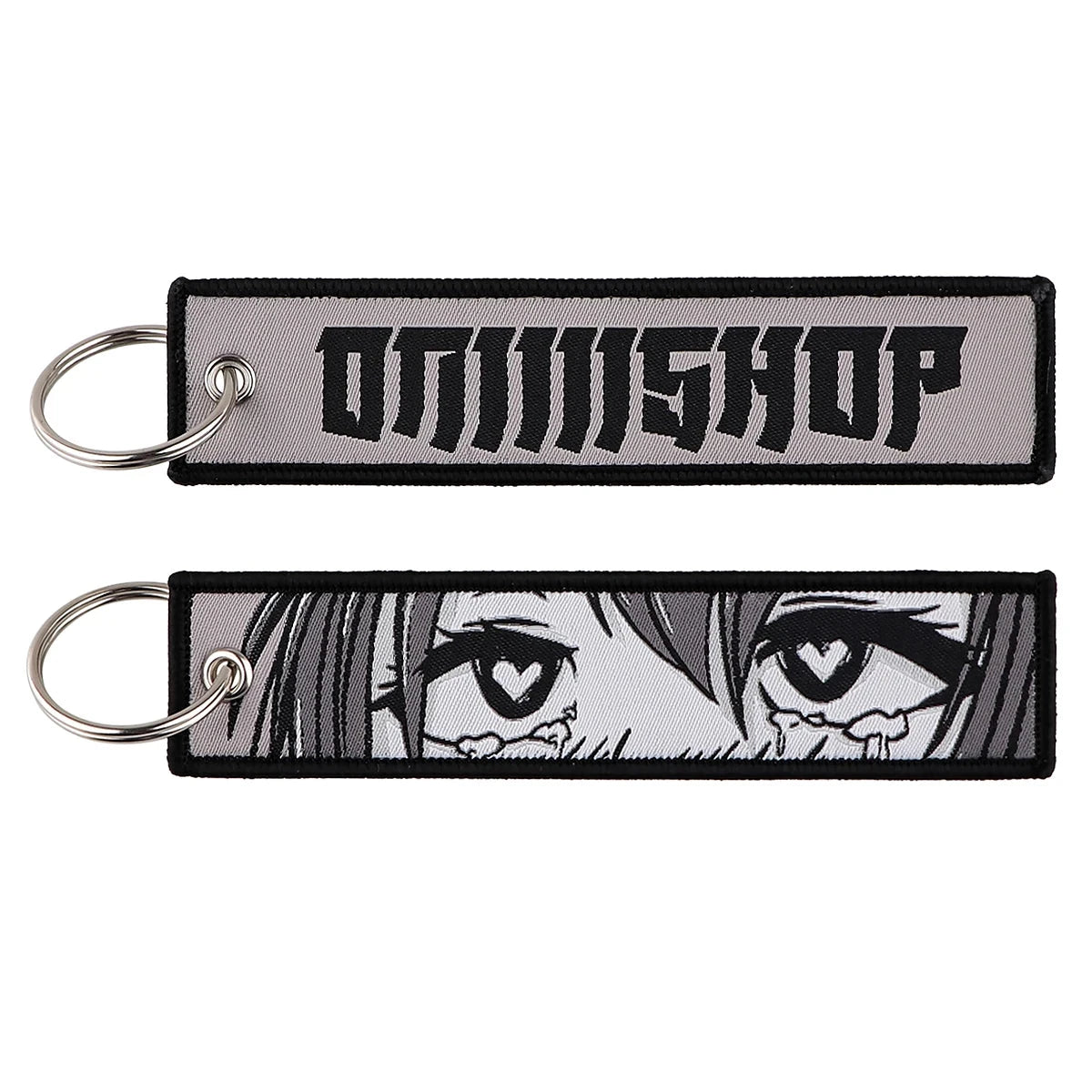 Classic Anime Cool Embroidery Key Fobs Key Tag Motorcycles GlowCart