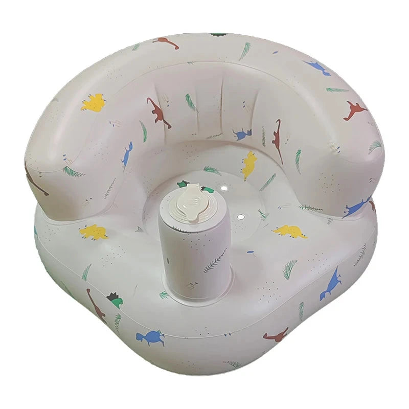 Babies 6-36 Months Inflatable Baby Seat Sofa,Built in Air Pump Children Baby Sofa,Bumbo Seat for Learning to Sit,Feeding,Camping GlowCart