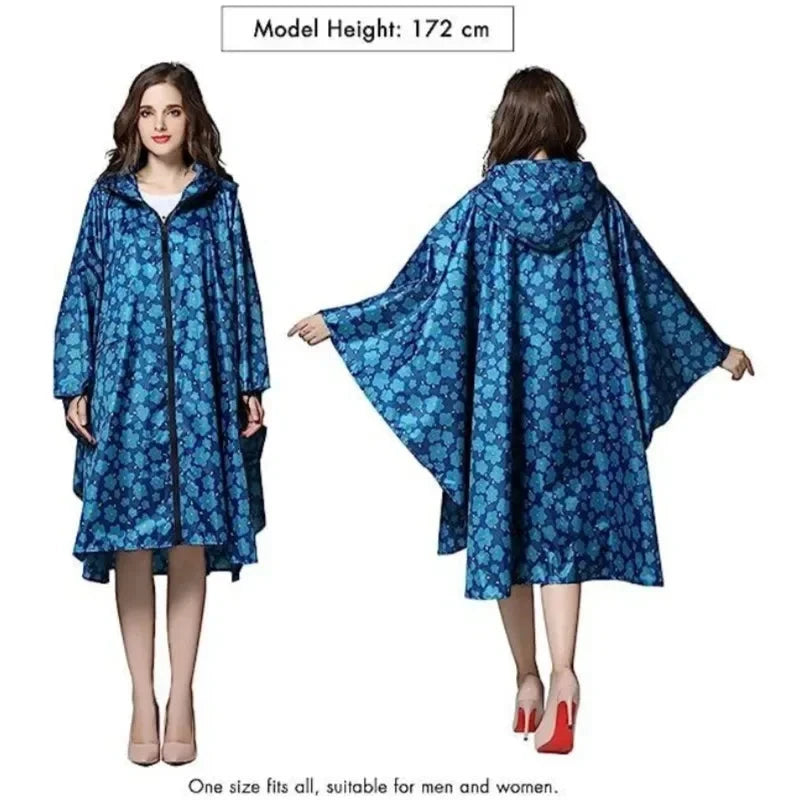 Hooded Rain Poncho Jacket Coat Waterproof Rain Poncho GlowCart