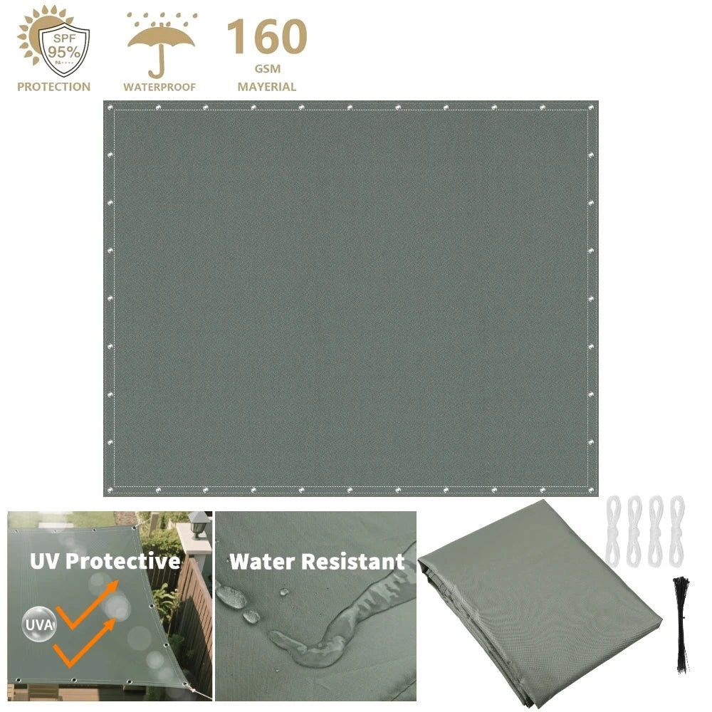 2x3/3x3/3x4/4x5M Sun Shade Sail Waterproof Outdoor Square GlowCart