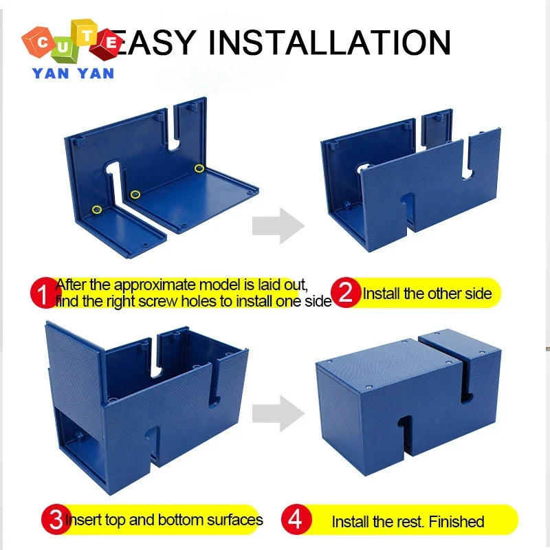 Summer Toys Indoor Outdoor Expansion Props Fun Games Kids Adult Build Tower Block Together Team Building Sensory System Training GlowCart