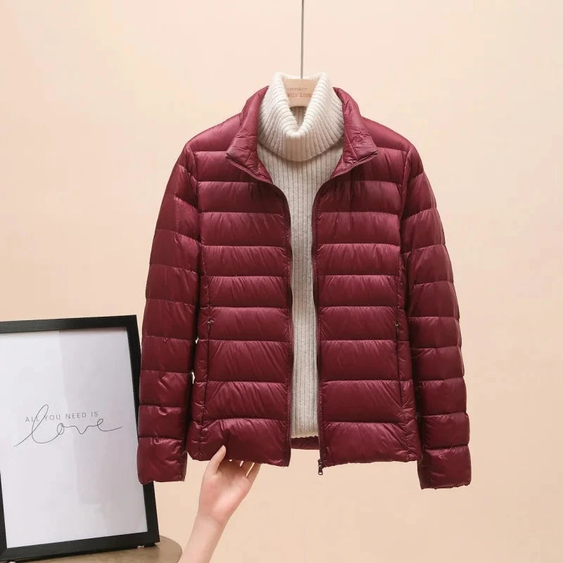 Autumn and winter new lightweight down jacket women's 2025 GlowCart