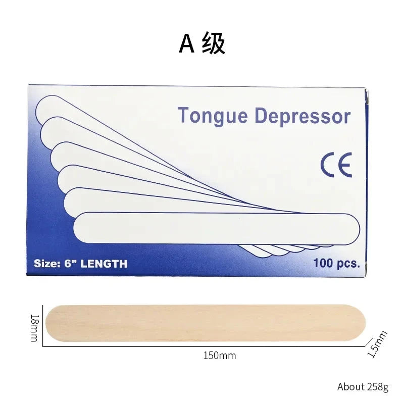 50/100/200PCS Disposable Wood Stick Beauty Spatulas Log Hair GlowCart