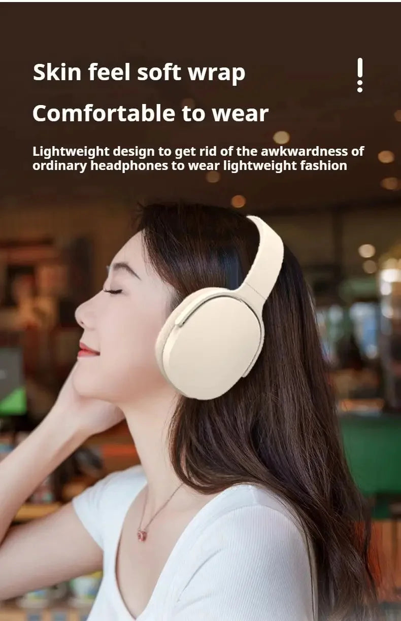 Original P2961 Bluetooth 5.3 Headphone Gaming Wireless Foldable Headset HiFi Powerful Bass Earphones Built-in Mic GlowCart