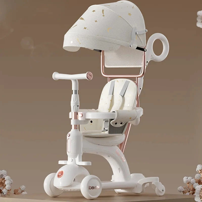 Multifunctional Stroller,Children's Scooter Lightweight Outdoor Children's Car Children's Walker New Style Baby Stroller GlowCart